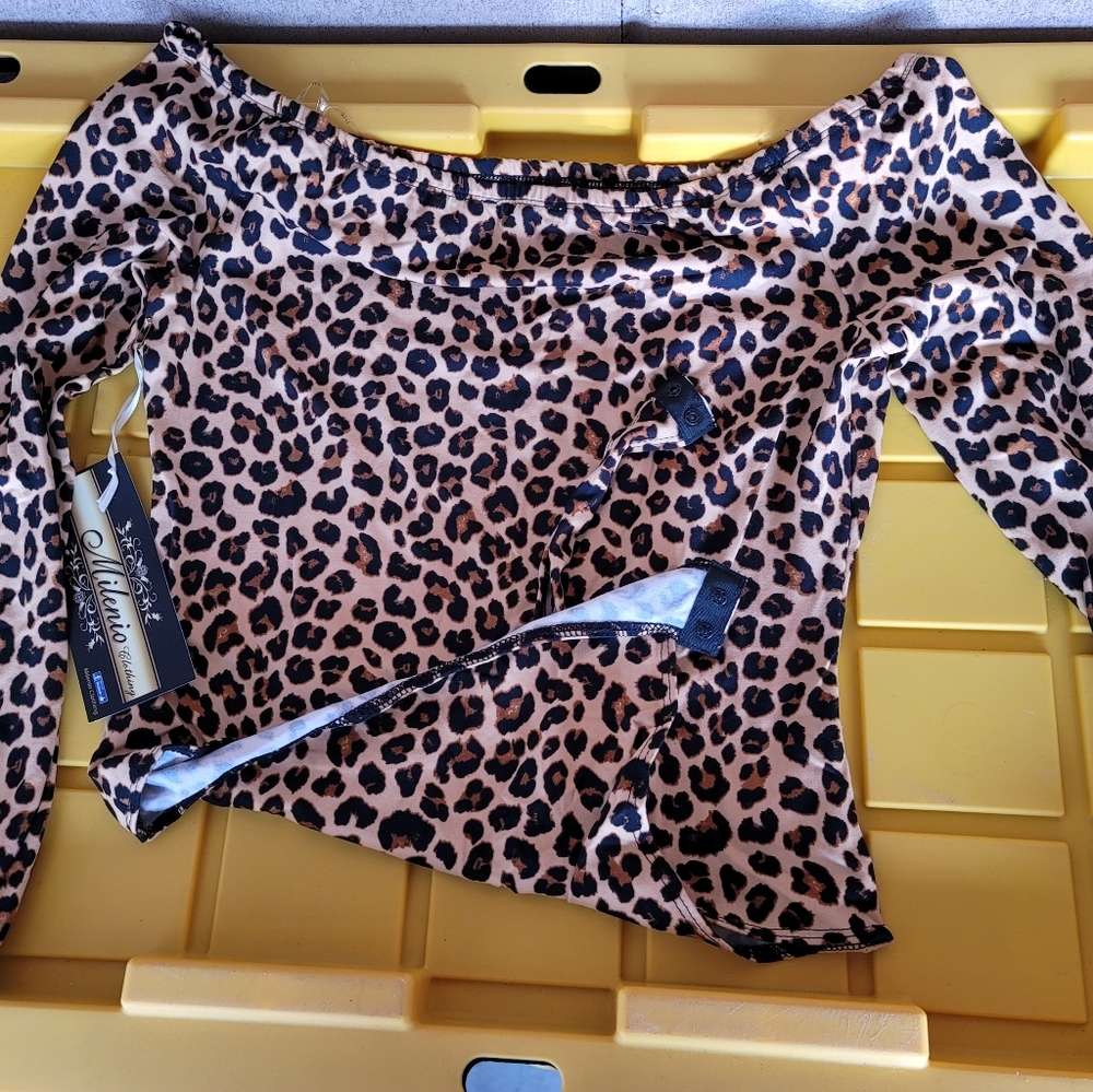 Leopard Off Shoulder Bodysuit